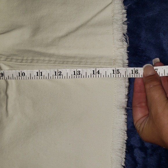 Worn once or twice. Awesome White Denim Skirt - Picture 7 of 7